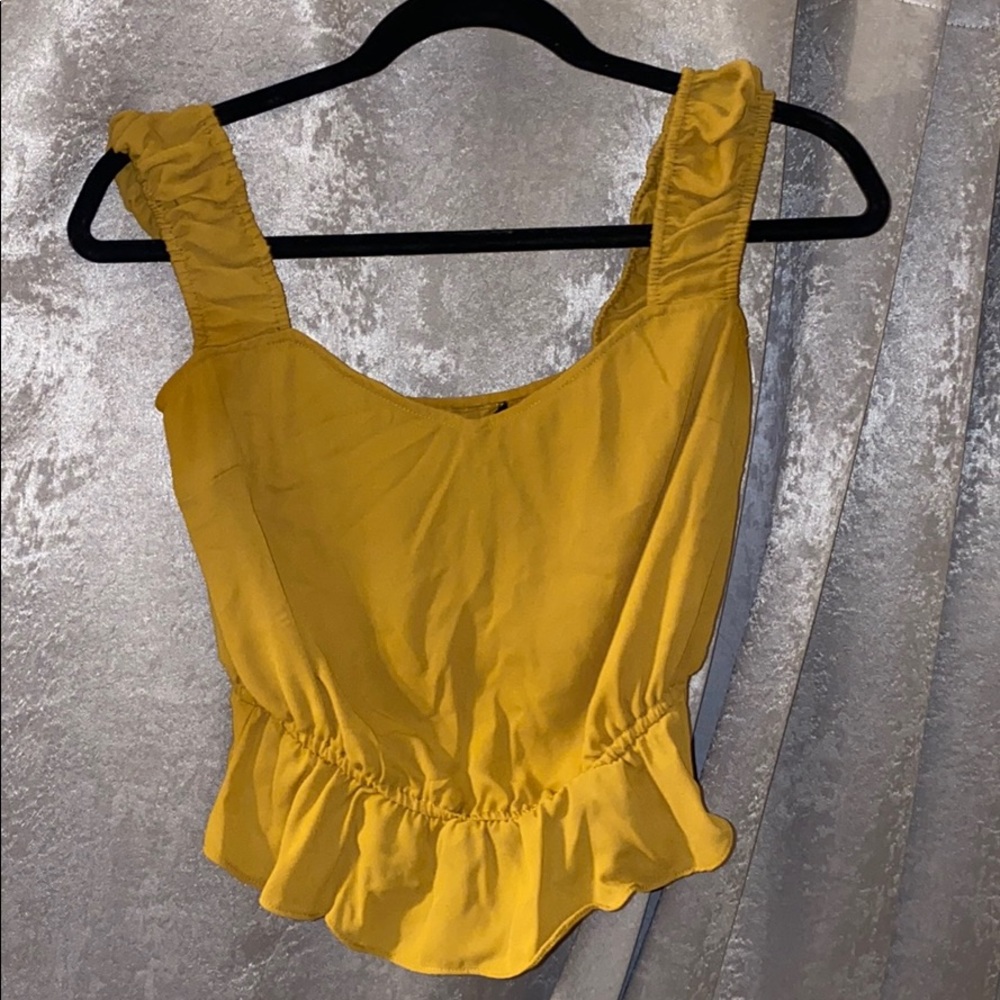Mustard dress shirt
